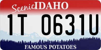 ID license plate 1T0631U