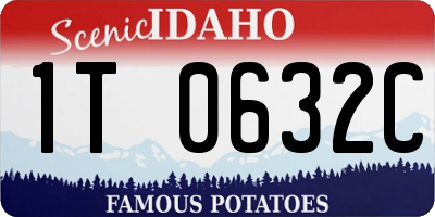 ID license plate 1T0632C