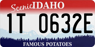 ID license plate 1T0632E