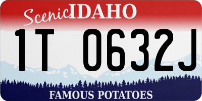 ID license plate 1T0632J