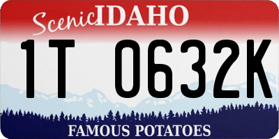 ID license plate 1T0632K