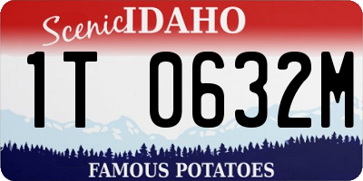 ID license plate 1T0632M