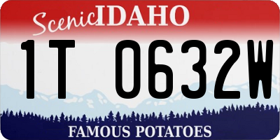 ID license plate 1T0632W
