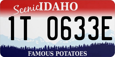 ID license plate 1T0633E