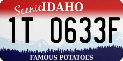 ID license plate 1T0633F