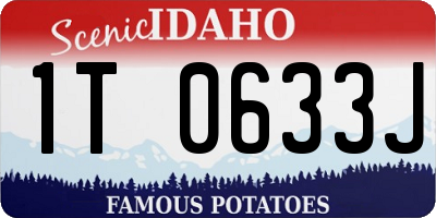 ID license plate 1T0633J