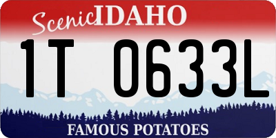 ID license plate 1T0633L