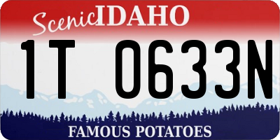 ID license plate 1T0633N