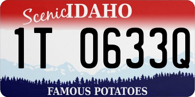 ID license plate 1T0633Q