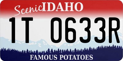 ID license plate 1T0633R