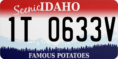 ID license plate 1T0633V