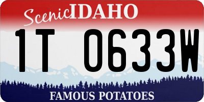 ID license plate 1T0633W