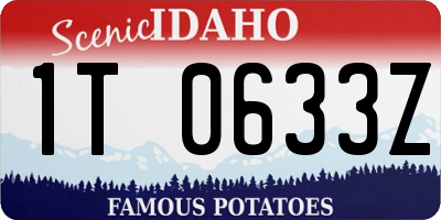 ID license plate 1T0633Z