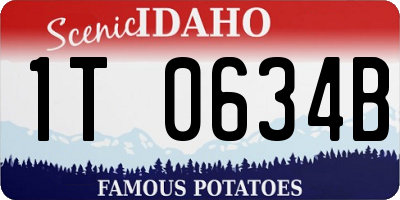 ID license plate 1T0634B
