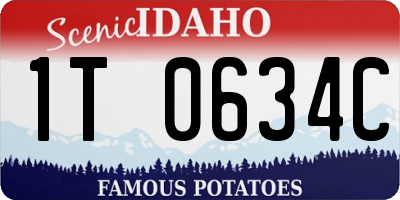 ID license plate 1T0634C