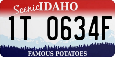 ID license plate 1T0634F