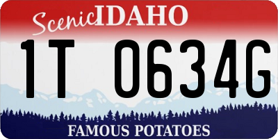 ID license plate 1T0634G