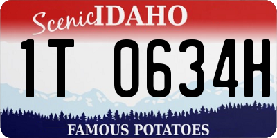 ID license plate 1T0634H