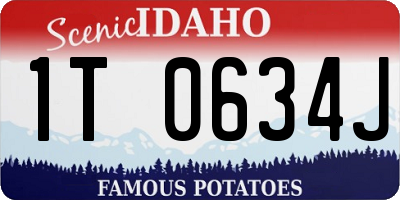 ID license plate 1T0634J