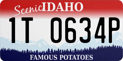 ID license plate 1T0634P