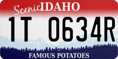 ID license plate 1T0634R