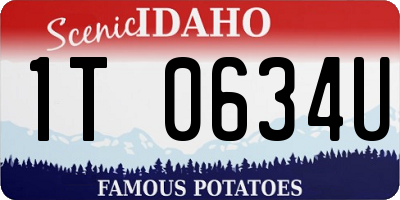 ID license plate 1T0634U