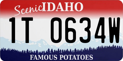 ID license plate 1T0634W