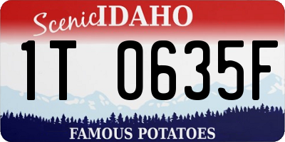 ID license plate 1T0635F