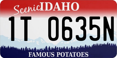 ID license plate 1T0635N