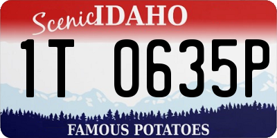 ID license plate 1T0635P