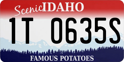 ID license plate 1T0635S