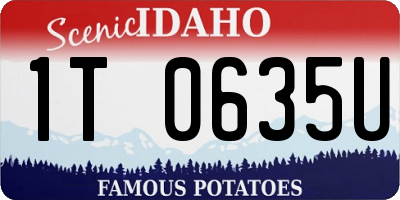 ID license plate 1T0635U