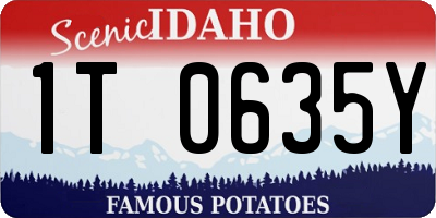 ID license plate 1T0635Y