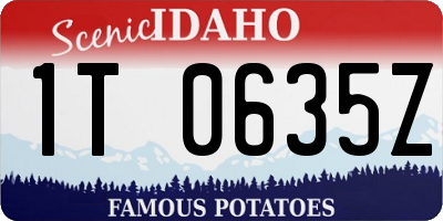 ID license plate 1T0635Z