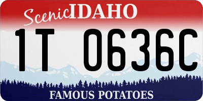 ID license plate 1T0636C