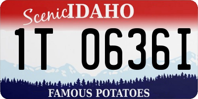 ID license plate 1T0636I