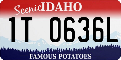 ID license plate 1T0636L