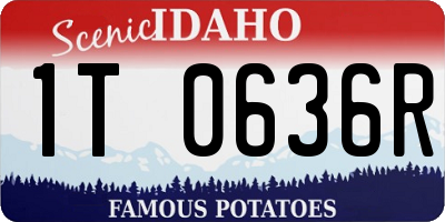 ID license plate 1T0636R