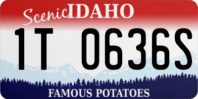 ID license plate 1T0636S