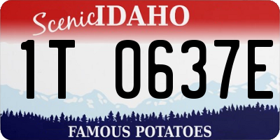 ID license plate 1T0637E