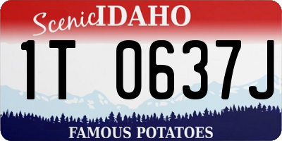 ID license plate 1T0637J
