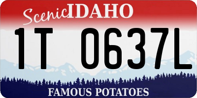 ID license plate 1T0637L