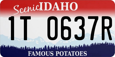 ID license plate 1T0637R