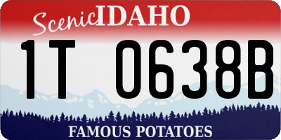 ID license plate 1T0638B