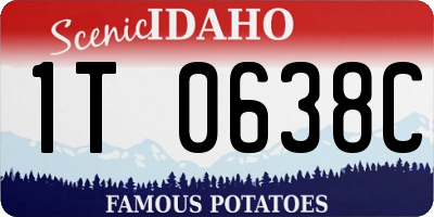 ID license plate 1T0638C
