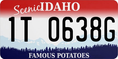 ID license plate 1T0638G