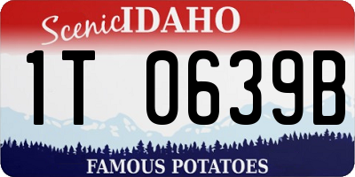 ID license plate 1T0639B