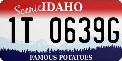 ID license plate 1T0639G