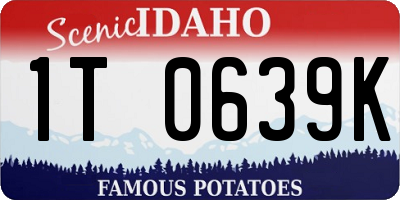 ID license plate 1T0639K