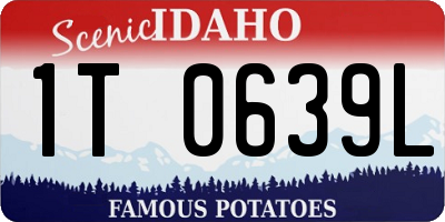 ID license plate 1T0639L